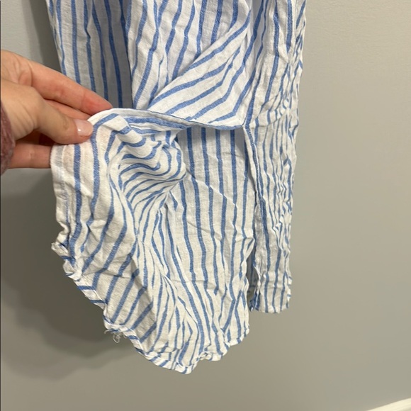 Rachel Zoe Blue and White Striped Swim Coverup - Picture 5 of 6